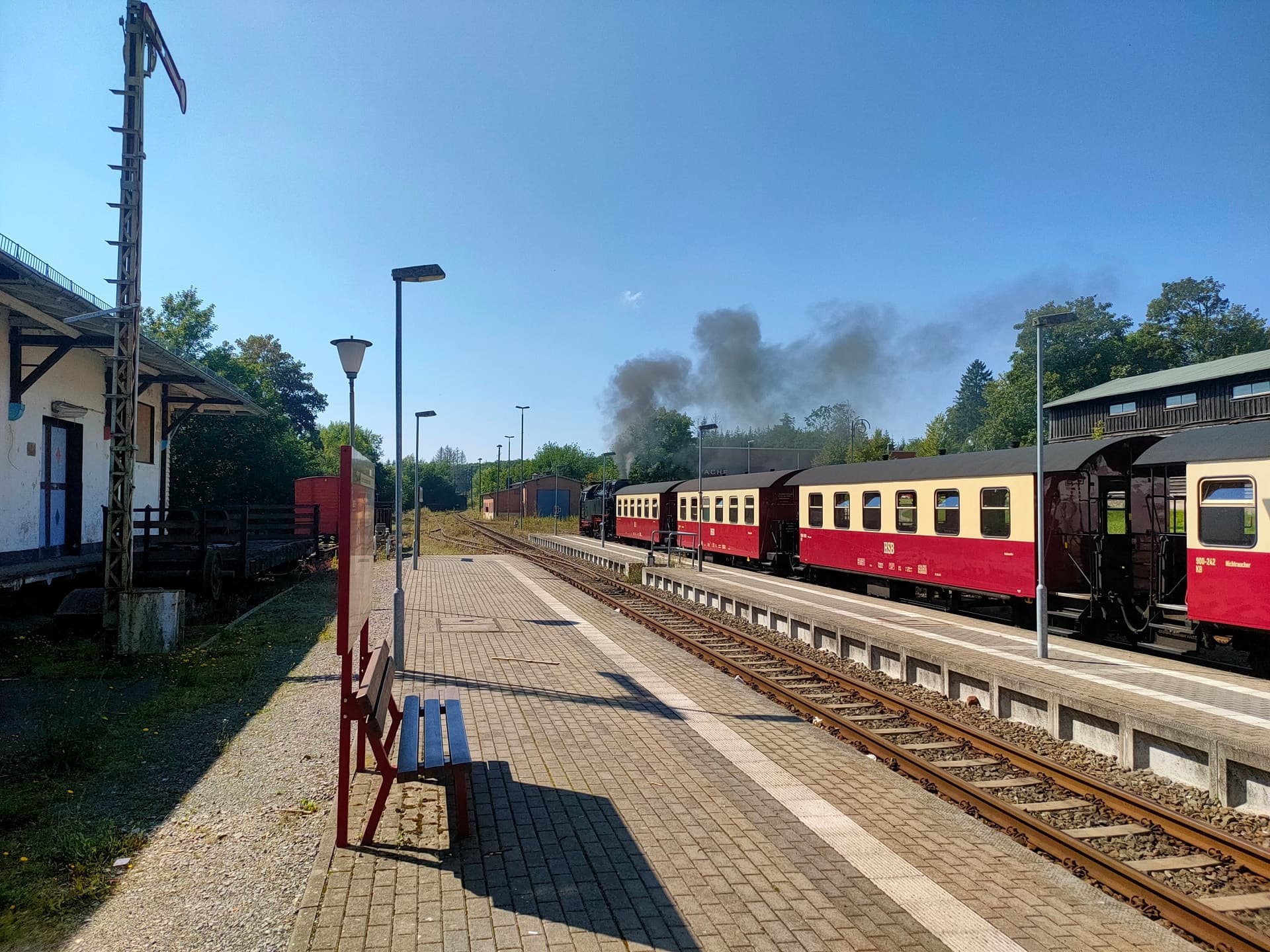 Ausflug zur Brockenbahn, der Schmalspurbahn auf den Brocken