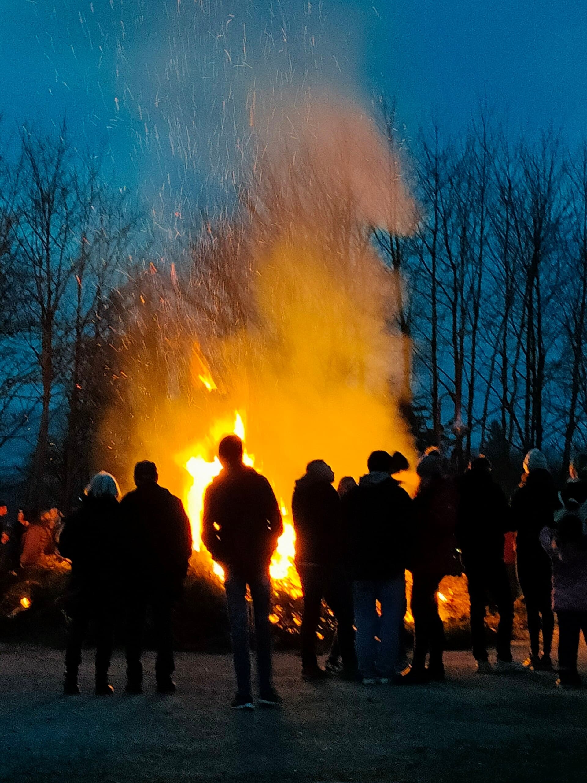 Walpurgisnacht-Lagerfeuer, ein Harzer Brauch